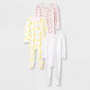 Baby Girl Sleepers (Set of 3)